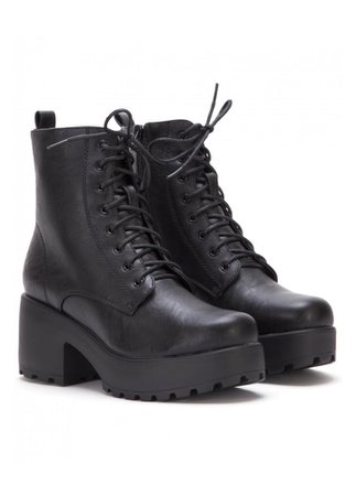 Thick Soled Lace Up Boot