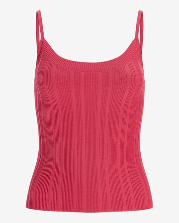 Cropped Ribbed Sweater Cami | Express