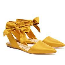 pointed yellow flats - Google Search