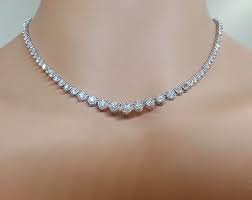 simple diamond necklace - Google Search