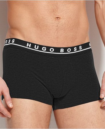 Hugo Boss BOSS Men's Underwear Cotton Stretch 3 Pack Trunks & Reviews - Underwear & Socks - Men - Macy's