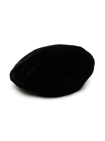 Shop black Emporio Armani Kids girls black beret with Express Delivery - Farfetch