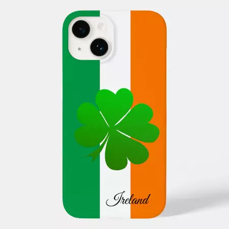 Irish Flag & Shamrock iPhone case