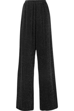Balenciaga | Metallic stretch-jersey wide-leg pants | NET-A-PORTER.COM