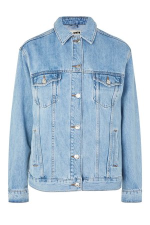 Oversized Denim Jacket - Denim - Clothing - Topshop USA