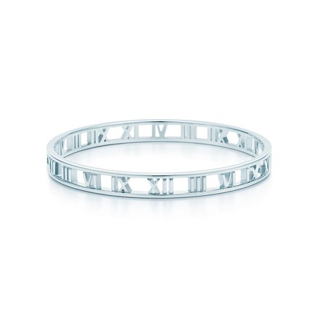 Atlas® narrow bangle in sterling silver, medium. | Tiffany & Co.