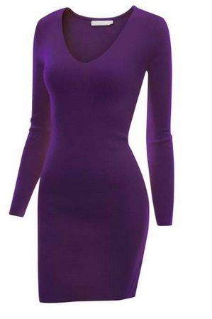 long sleeve purple dress like daphne - Google Search