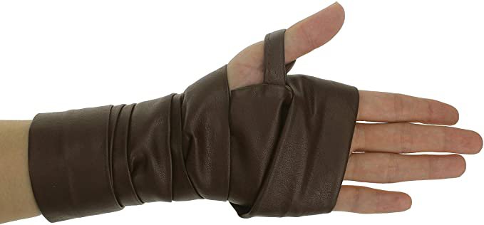 Amazon.com: Coolcoco Adjustable Leather Bracelet And Brown Hand Wrap for Lady Girls Kids Cosplay Prime (2 Pieces/Set): Clothing