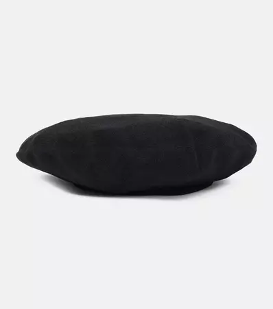 Garion Crepe Beret in Black - The Row | Mytheresa