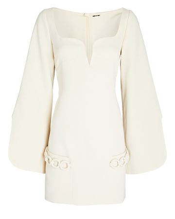 Alexis Azize Chain Mini Dress In White | INTERMIX®