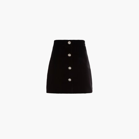 Velvet skirt Black | Miu Miu