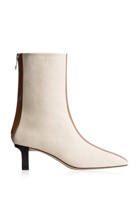 Molly Stripe-Detail Leather Ankle Boots by Aeyde | Moda Operandi