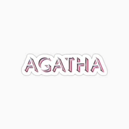 Agatha Name Stickers