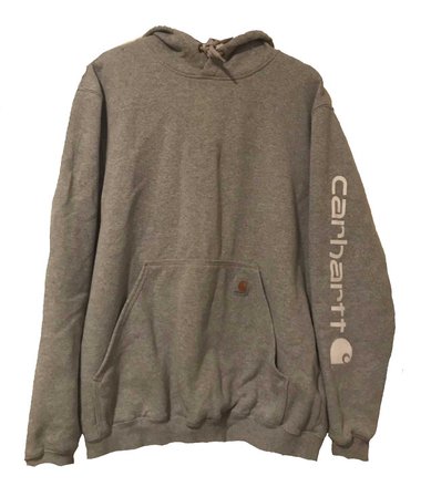 grey carhartt hoodie vintage