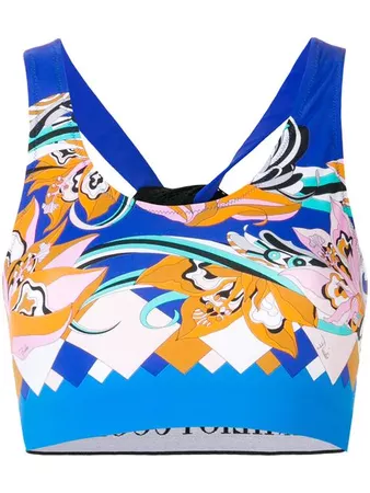 Emilio Pucci Merida Print Crop Top £240 - Shop SS19 Online - Fast Delivery, Free Returns