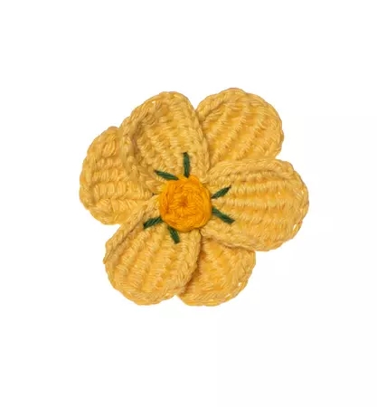 Crochet 6 Petal Flower Brooch – Southbank Centre Shop