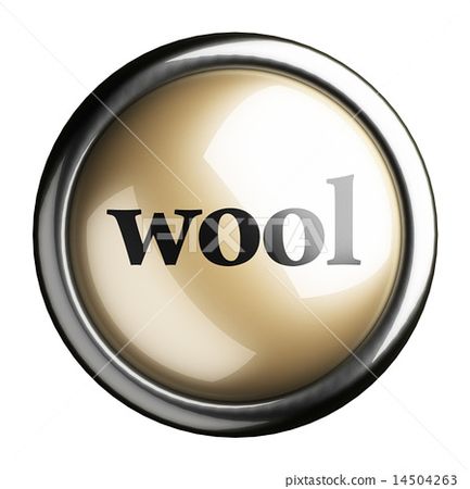 wool word on isolated button - Stock Illustration [14504263] - PIXTA