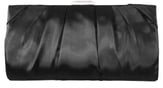 Crystal Clasp Pleated Clutch
