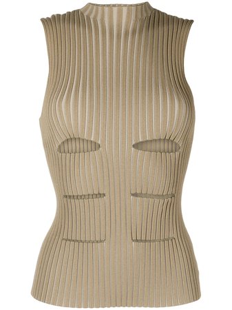 Dion Lee Cut out-detail Ribbed Top - Farfetch