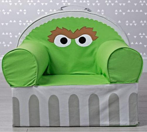 crate and barrel kids Sesame Street chair
