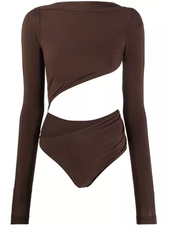 Jacquemus Asymmetric Cropped Bodysuit - Farfetch