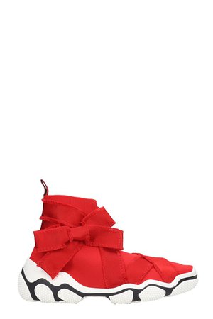 RED Valentino Sneakers In Red Canvas