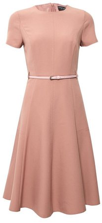 Pink Fit And Flare Dress