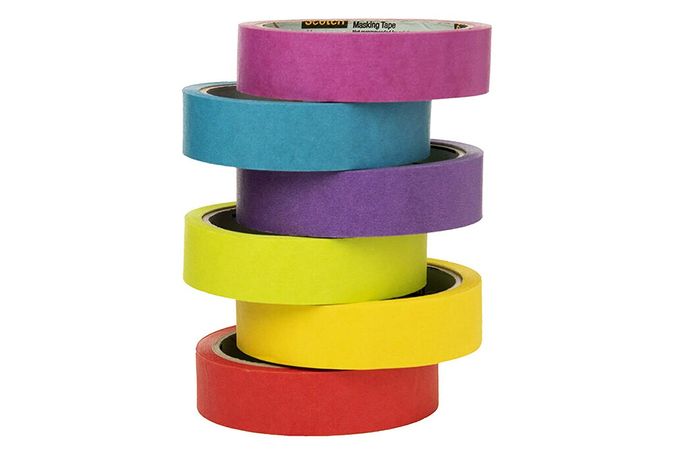 Scotch Expressions Masking Tape, 6 Rolls, Assorted Bright Colors, No-Limits DIY (3437-6-P2): Amazon.com: Tools & Home Improvement