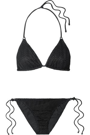 Missoni | Mare crochet-knit triangle bikini | NET-A-PORTER.COM
