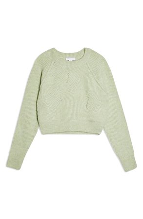 Topshop Swirl Crop Sweater | Nordstrom