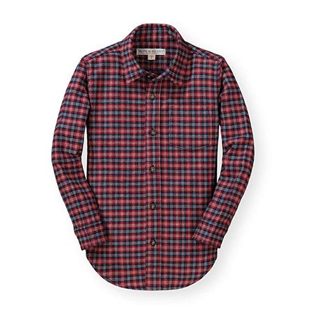 Hope & Henry Boys' Long Sleeve Brushed Cotton Flannel Button Down Shirt ($22.95)