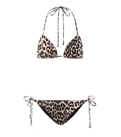 Leopard print bikini