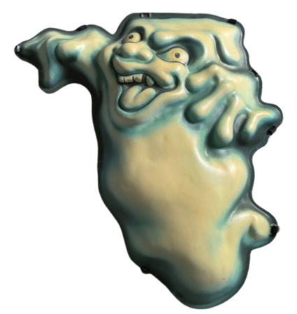 Vintage 3D Ghost Markee Halloween Decor