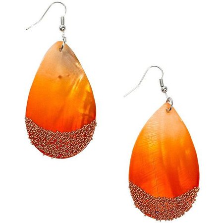 Orange Ombre Earrings