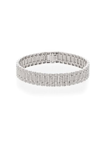 SHAY 18K white gold pavé diamond bracelet SMB8WG18775 - Farfetch