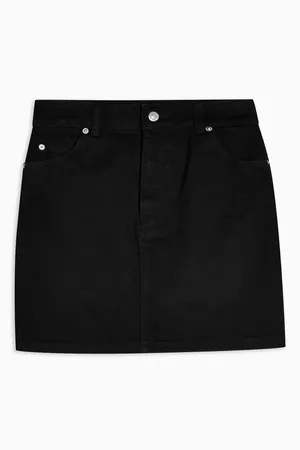 Black Denim Mini Skirt Black | Topshop