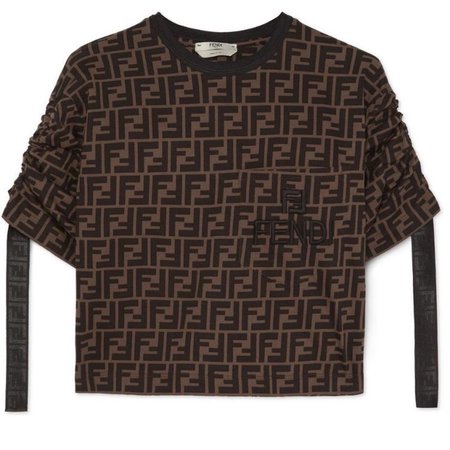 12345 Fendi Logo Jacquard Sweater M Tee Shirt