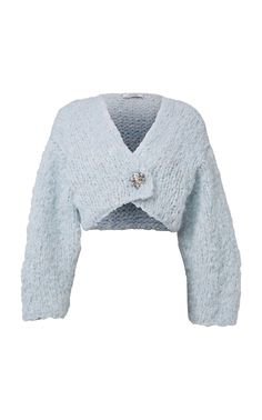 Crafted Essence Oversized Wool-Blend Cropped Cardigan by Dorothee Schumacher