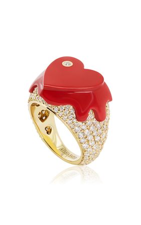 Sweet Love 18k Gold Diamond Ring By Aisha Baker | Moda Operandi