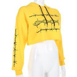 Cropped yellow hoodie – HarajukuBasics