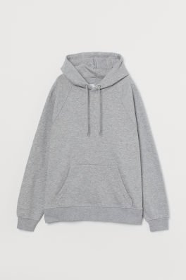 Hooded Sweatshirt - Light gray melange - Ladies | H&M US