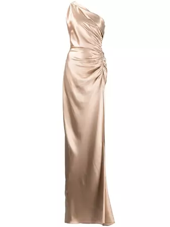 Michelle Mason Asym Silk Gown - Farfetch
