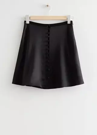 Belted Mini Skirt - Black - Mini skirts - & Other Stories US