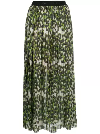 LIU JO leopard-print Pleated Skirt - Farfetch