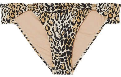 Grenada Embellished Leopard-print Bikini Briefs - Leopard print