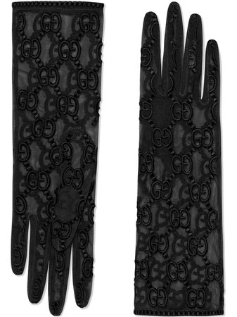 Gucci Tulle gloves with GG motif - FARFETCH