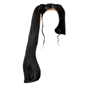 black hair png pigtails
