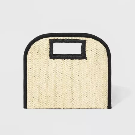 Cut Out Handle Straw Clutch - A New Day™ : Target