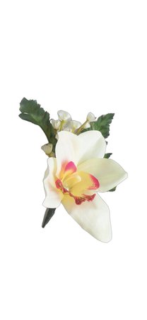 Vincent | Hawaiian Silk Orchid Boutonniere With Crystal