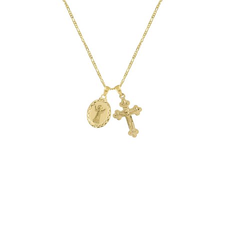 THE LE SIRENE MEDAL CROSS NECKLACE — The M Jewelers